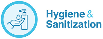 hygiene and sanitization graphic logo
